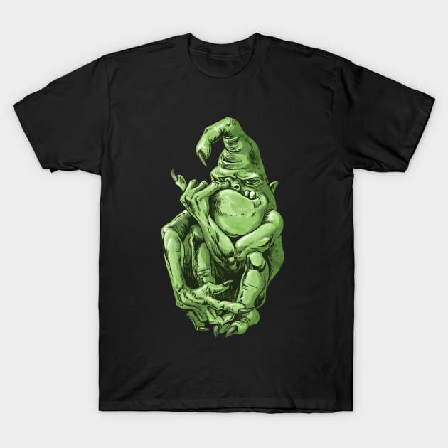 Nose Picking Monster T-Shirt by andantino